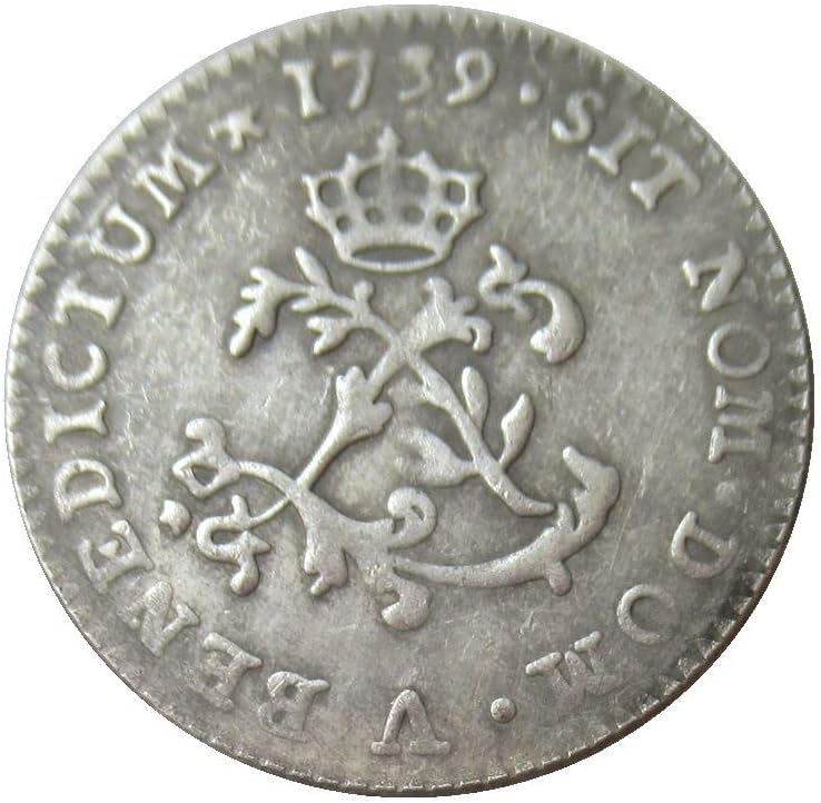 2 סול 1739 מטבע זיכרון עותק זר צרפתי