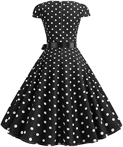 שמלות Twgone לנשים שמלות קוקטייל משנות הארבעים של המאה העשרים שמלות מסיבת תה נדנדה שמלות רוקבילי