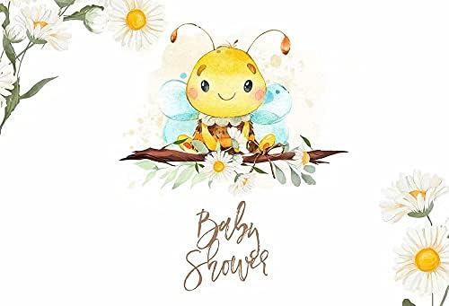 2 * 1.5 מ ' דבורת תינוק מקלחת רקע מין לחשוף ניטראלי דבש דבורת דייזי מתוק תמונה תפאורות תינוק יילוד תינוק מקלחת צילום רקע עם-5996