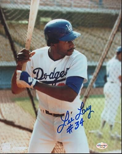 Lee Lacy Los Angeles Dodgers חתום על חתימה 8x10 צילום w/coa