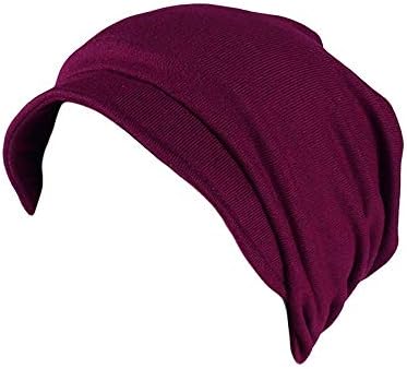 נשים בבאגי רך רפוי כפת כובע לעטוף הסוואה נשים צעיף אובדן מוסלמי אדמה טורבן למתוח שיער ראש כובע