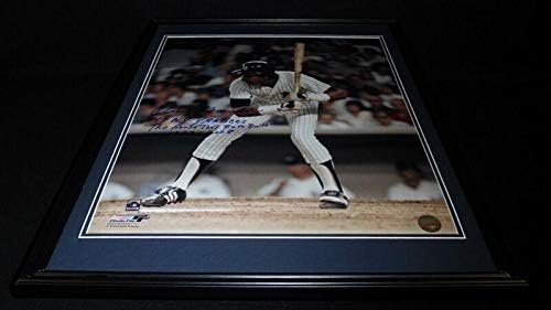 אוסקר גמבל חתום מסגר 16x20 פוסטר תמונות JSA ינקי בית רות בנוי inscr - תמונות MLB עם חתימה