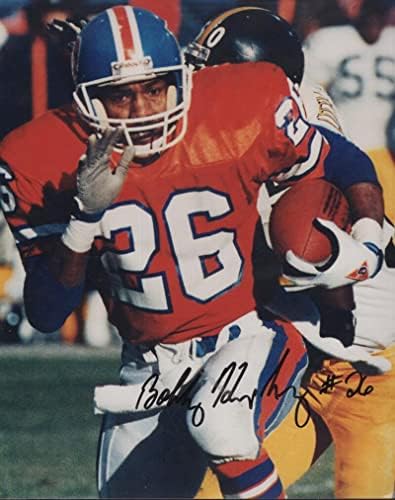 בובי המפרי דנוור ברונקוס חתום על חתימה 8x10 צילום w/coa - תמונות NFL עם חתימה