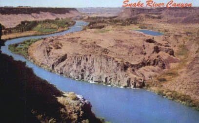 קניון נהר הנחש, גלויה של איידהו