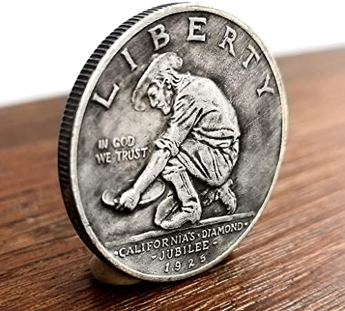 HU HAI XIA 1925 קליפורניה יובל יהלום מטבע חצי דולר מטבע עתיק מטבע כסוף מטבע זר מטבע 50 סנט מטבע