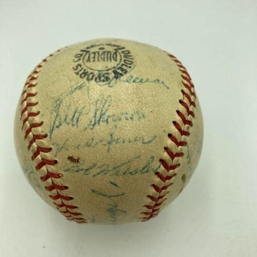 1955 ניו יורק ינקיז אלופת הליגה האמריקאית הקבוצה החתמה על בייסבול JSA COA - כדורי בייסבול חתימה
