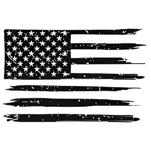קעקוע ארהב שישה גיליונות זמני קעקועים לגברים ונשים אמריקאי במצוקה דגל ארהב גראנג ' פטריוטי סמל צללית סטוק מזויף קעקוע ערכות סטים עבור