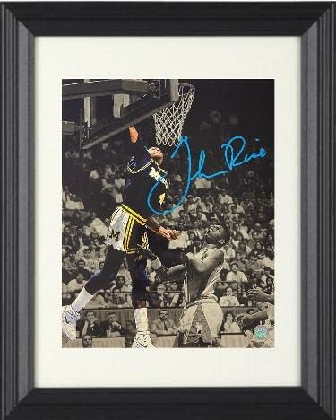 גלן רייס חתמה על מישיגן וולברינס זרקור 8x10 צילום מסגור מותאם אישית - הולוגרמה AWM - תמונות NBA עם חתימה