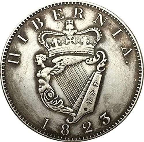 1823 מטבע אירלנד נחושת מצופה מכסף מטבע עתיק מטבע מלאכה CollectionCoin Collection Collection Collection Collection