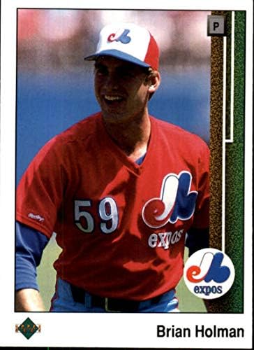 1989 הסיפון העליון 356 בריאן הולמן מונטריאול אקספוז MLB כרטיס בייסבול NM-MT