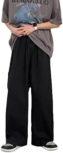 מכנסי עבודות מטען לגברים מכנסיים מכנסי טרנינג רחבים עם כיסים עם בגדי רחוב מזדמנים Y2K