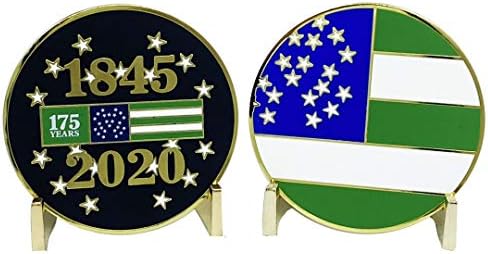 DL8-16 NYPD 175 שנה לאתגר מטבע מחלקת משטרת ניו יורק דגל 1845-2020 מטבע ציון לשבח