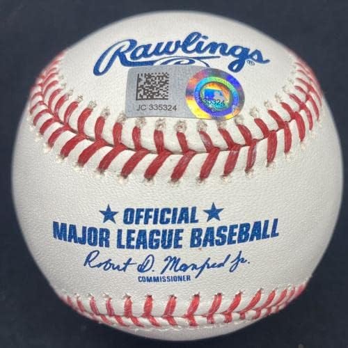 מייק טרוט פרינס דג/קינג דג 2.0 מלאכים כינוי בייסבול MLB HOLO - כדורי בייסבול חתימה