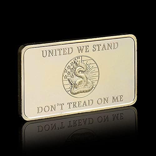 ארצות הברית של אמריקה חירות בל 1776 מקנדי יונייטד אנו עומדים אל תדרוך עלי אוסף מטבעות מצופה מצופה זהב מצופה