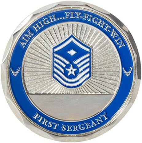 סמל צוות חיל האוויר של ארצות הברית סמל קצין לא-מפורסם דרגה 45 ממ מטבע אתגר