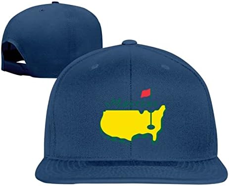 מאסטרס טורניר אוגוסטה לאומי גולף יוניסקס בייסבול כובע מבוגרים מודפס כובעי כובעי מתכוונן ישר ברים כובע כהה, אחת גודל