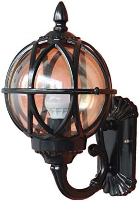 SLNFXC תאורה כדורית חיצונית מנורות קיר חיצוניות אורות עמוד אורות עמוד מנורה נוף נוף אור עמיד למים מנורת עמוד גן