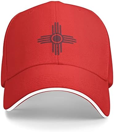 ניו מקסיקו זיה סמל סמל מבוגרים כובע בייסבול אישה כובע גולף כובע גברים מתכווננים כובעי משאיות