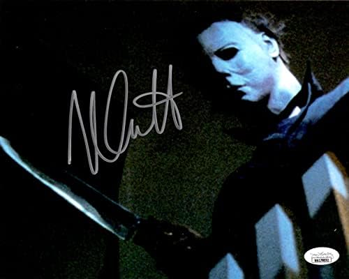 ניק טירת חתימה חתומה 8x10 צילום ליל כל הקדושים JSA COA Michael Myers