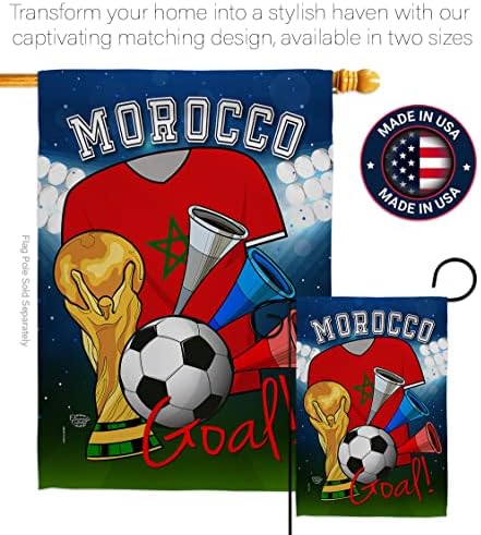 דגלי מרוקו דגלים מרוקו מרוקאי דקור בית באנר קיר אמנות פטיו מרפסת מדשאה דגל גן דגל עמדת קוטבי חדר מוט קישו