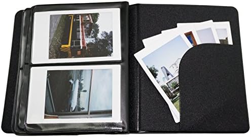 אלבום תמונות עבור Fujifilm Instax Mini 7s / 8/9 / 11/25 / 50/70/90 Macaron Frame Frame Mini Films Black Black