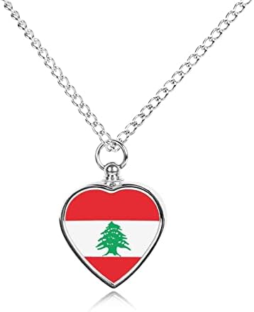 לבנון דגל זיכרון לחיות מחמד שרשרת לחיות מחמד שריפת גופות תכשיטי עבור אפר כד שרשרת מזכרת תליון אחד גודל